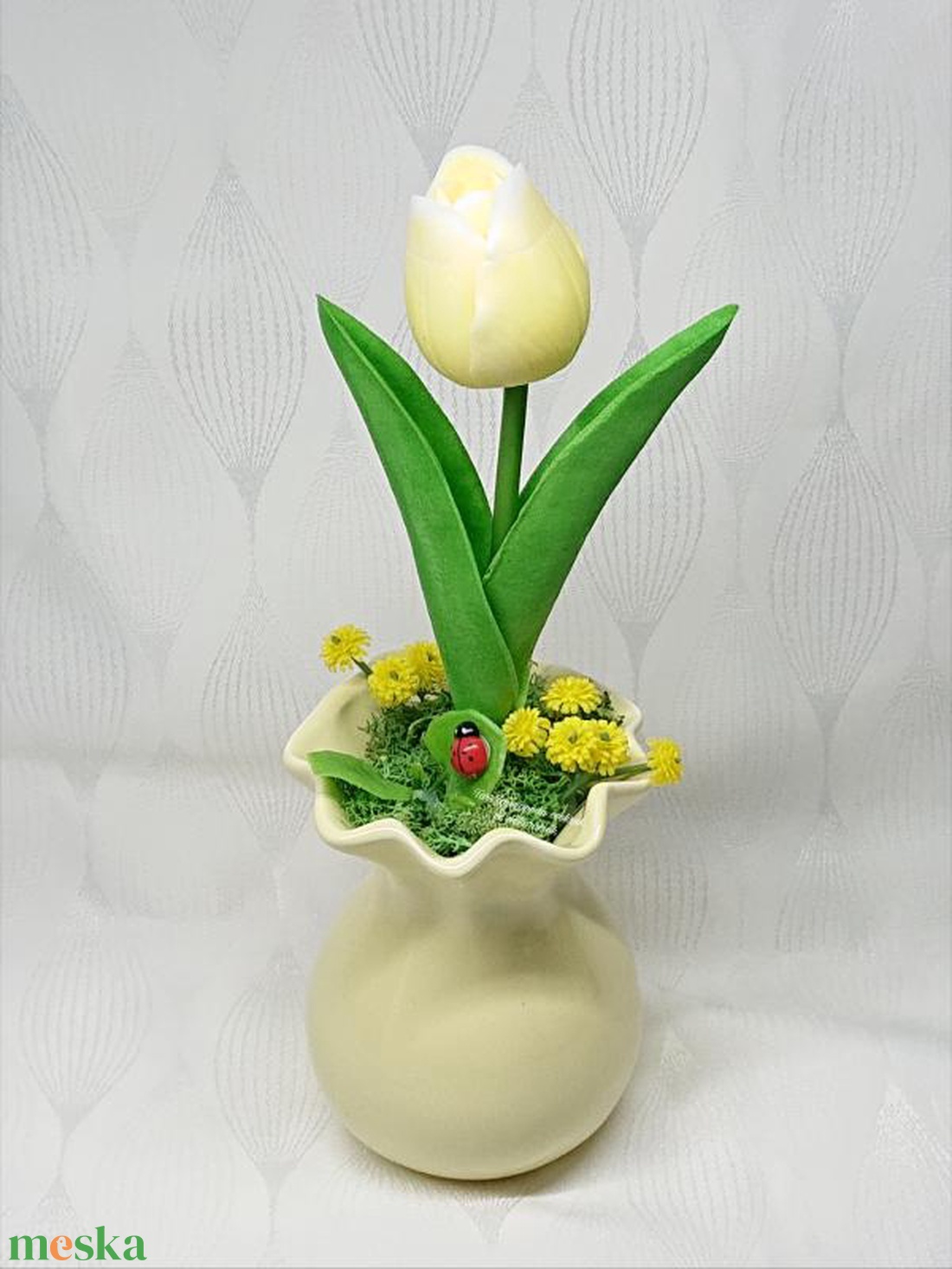 1 szál szappan tulipán vázában  - otthon & életmód - virágdekoráció - virágok - virágbox - Meska.hu