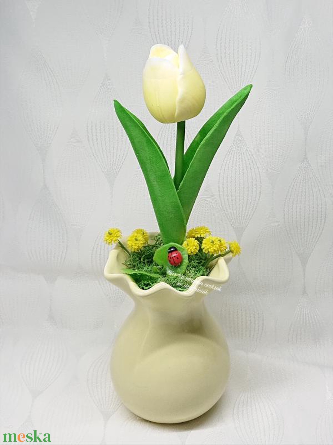 1 szál szappan tulipán vázában  - otthon & életmód - virágdekoráció - virágok - virágbox - Meska.hu