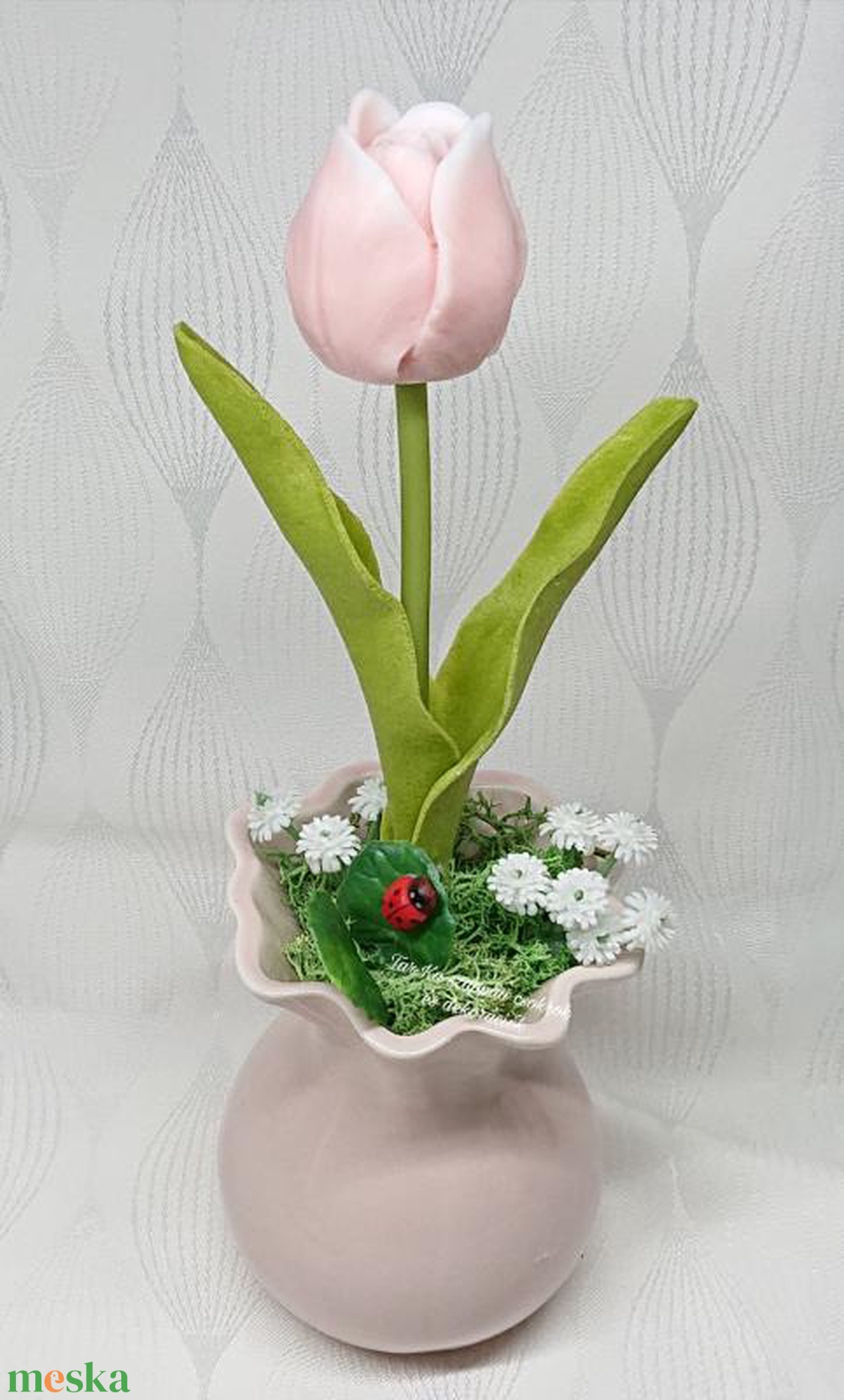 1 szál szappan tulipán vázában  - otthon & életmód - virágdekoráció - virágok - virágbox - Meska.hu