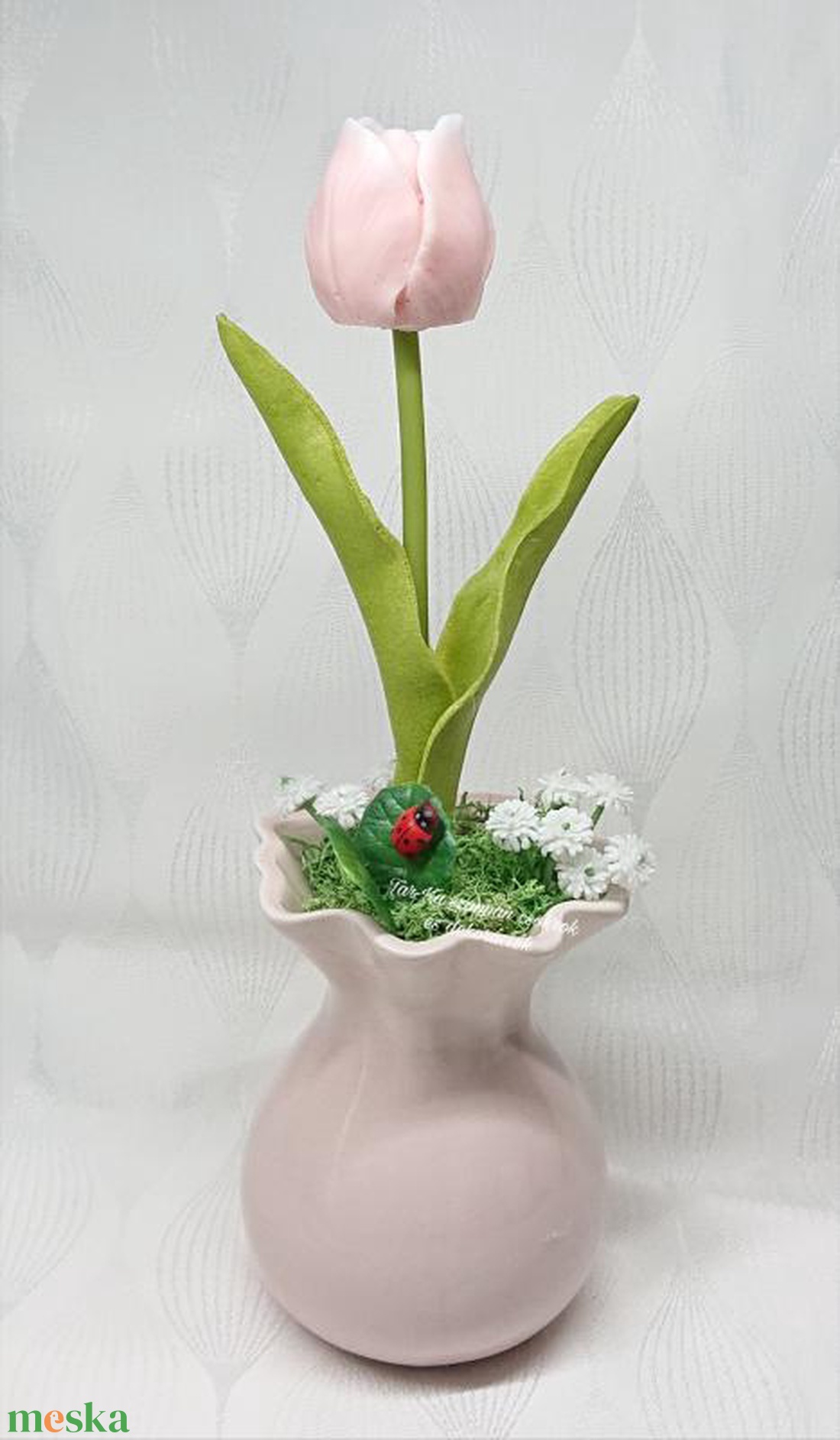 1 szál szappan tulipán vázában  - otthon & életmód - virágdekoráció - virágok - virágbox - Meska.hu