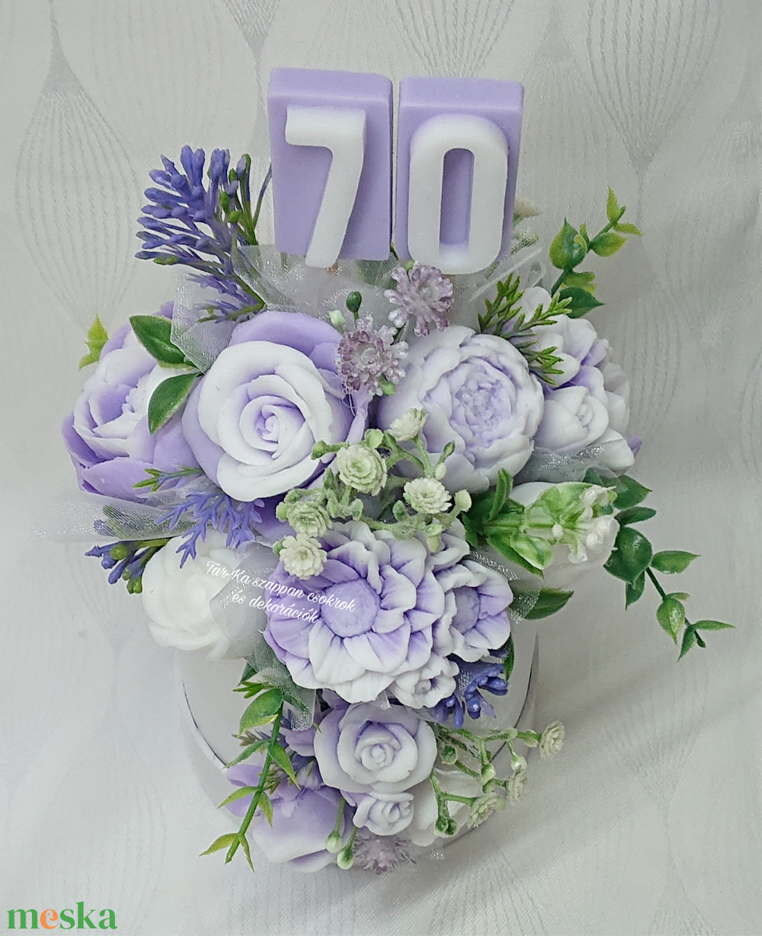 Különleges születésnapi szappanvirág csokor - otthon & életmód - virágdekoráció - virágok - virágbox - Meska.hu