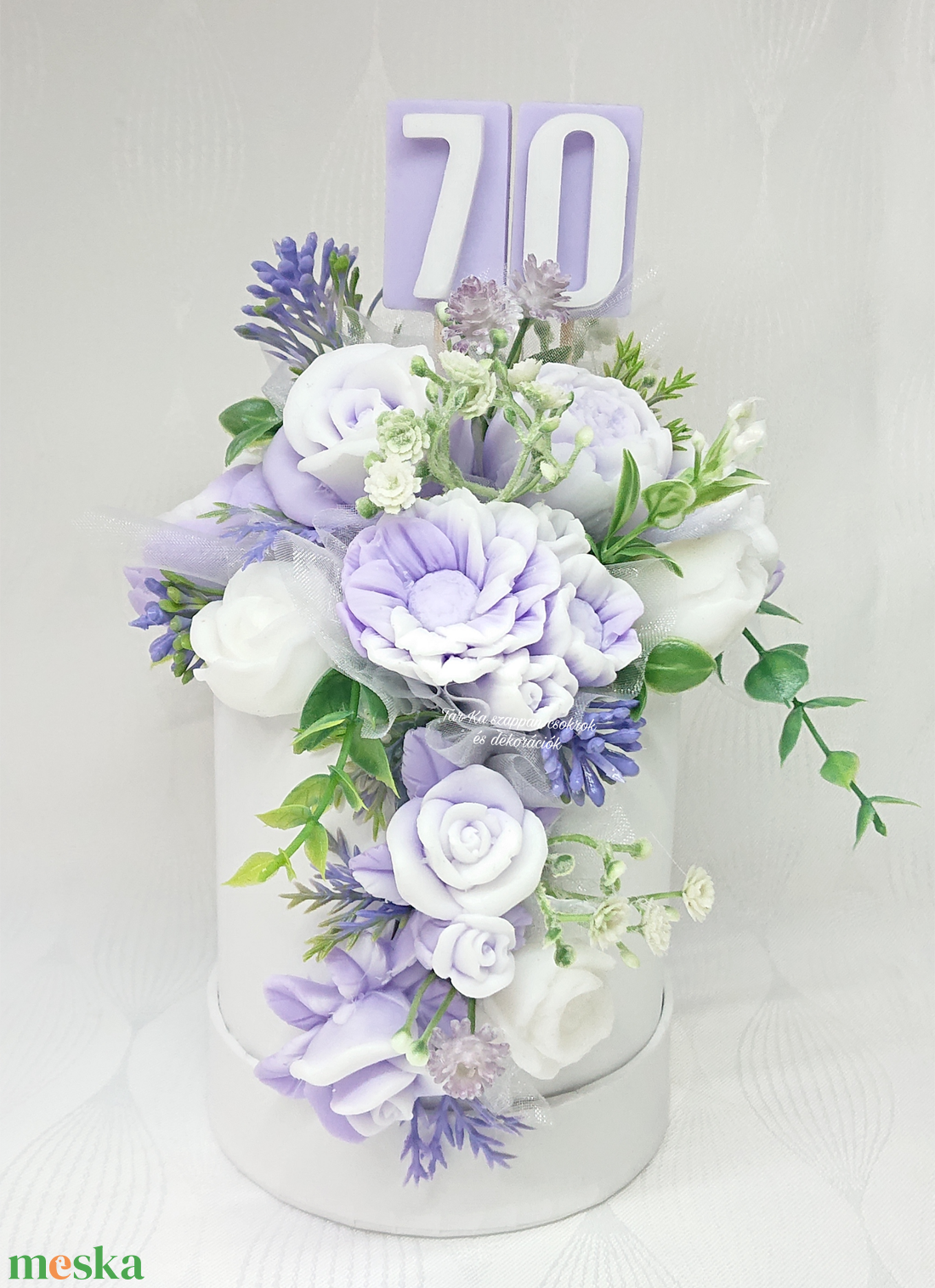 Különleges születésnapi szappanvirág csokor - otthon & életmód - virágdekoráció - virágok - virágbox - Meska.hu