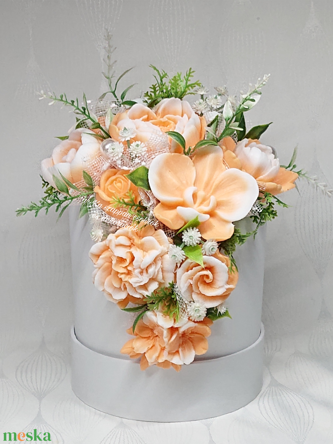 Különleges szappanvirág csokor virágbolt illattal - otthon & életmód - virágdekoráció - virágok - virágbox - Meska.hu