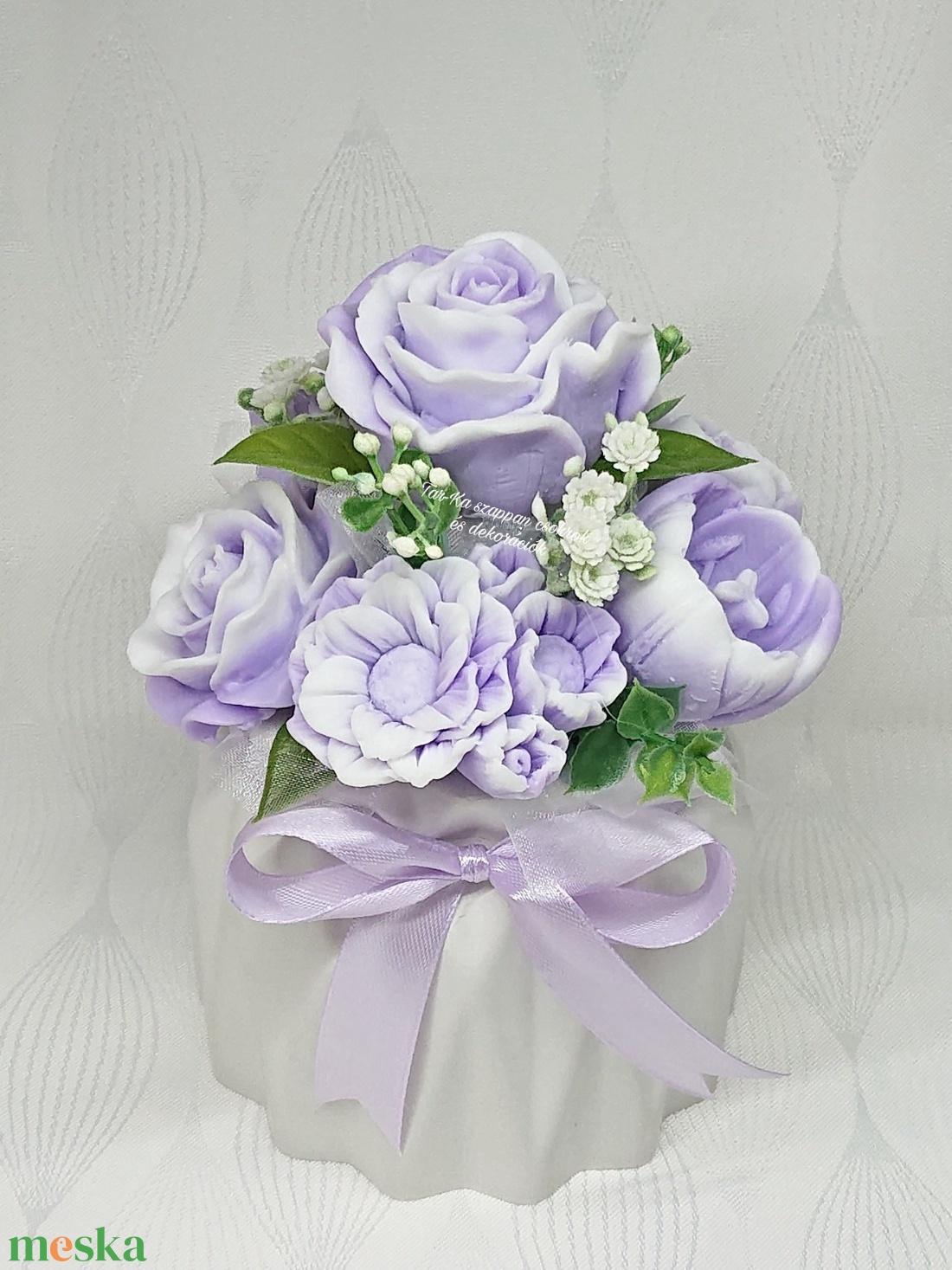 Masnis szappanvirág csokrok - otthon & életmód - virágdekoráció - virágdíszek - asztali virágdísz - Meska.hu