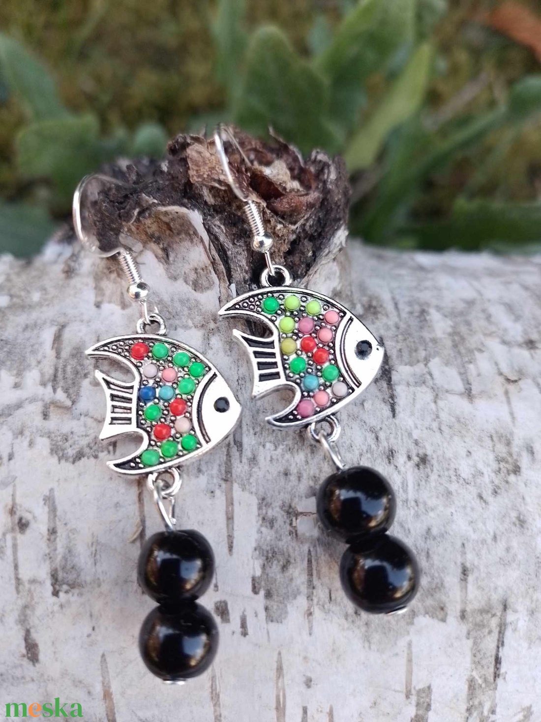 Horgász fülbevaló - ékszer - fülbevaló - lógó fülbevaló - Meska.hu