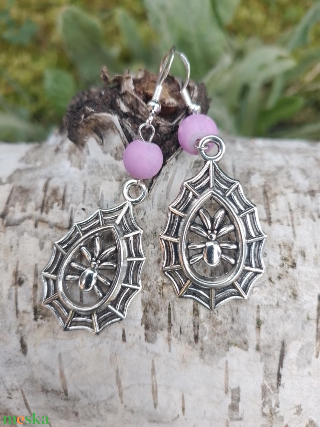 Vidám halloween fülbevaló - ékszer - fülbevaló - lógó fülbevaló - Meska.hu