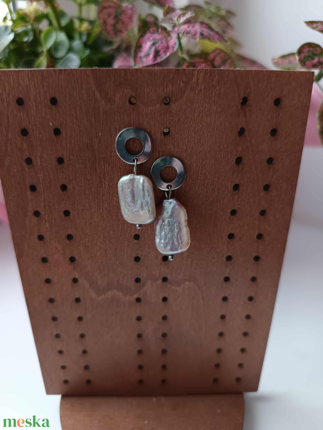 Essential 316L � Pearl No.17 - ékszer - fülbevaló - lógó fülbevaló - Meska.hu