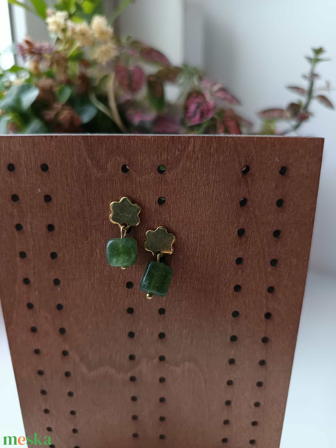 Essential 316L � Tourmaline No.15 - ékszer - fülbevaló - lógó fülbevaló - Meska.hu