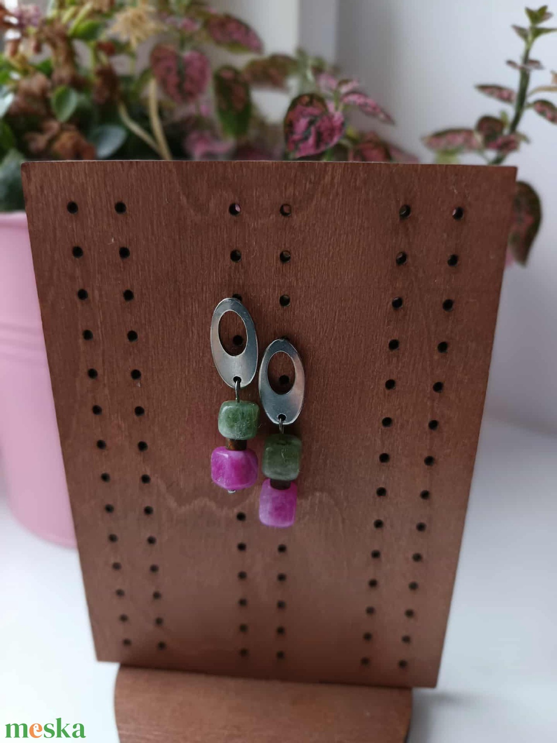 Essential 316L � Turmaline No.10 - ékszer - fülbevaló - lógó fülbevaló - Meska.hu