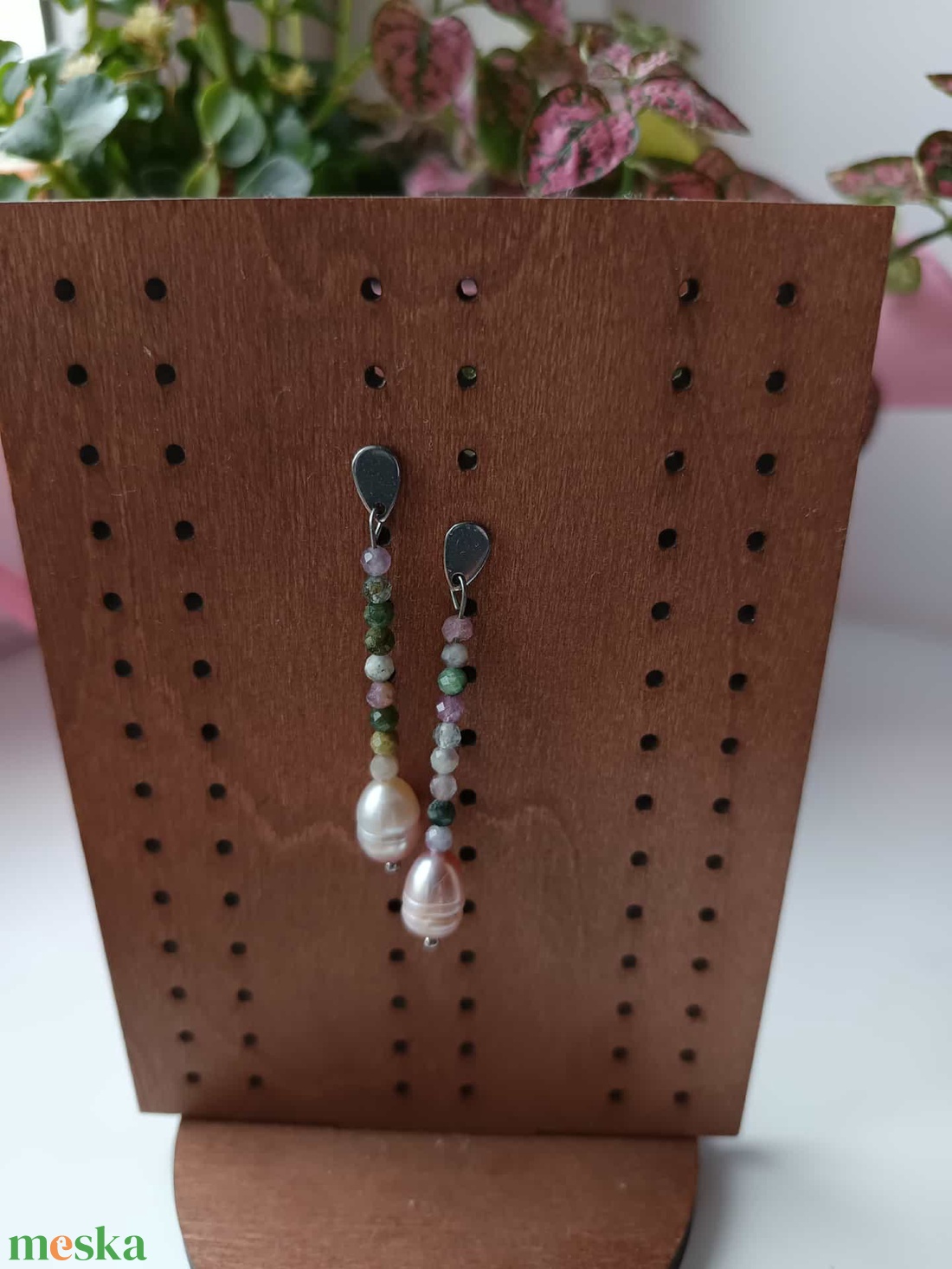 Essential 316L � Pearl No.7 - ékszer - fülbevaló - lógó fülbevaló - Meska.hu