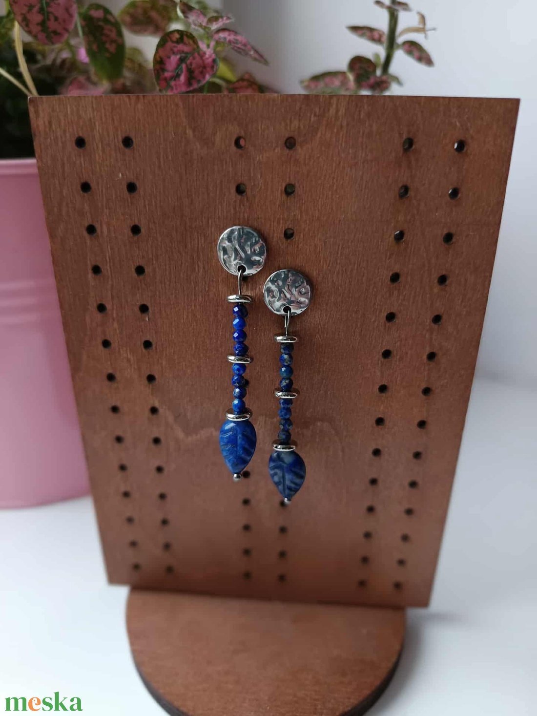 Statement Steel - Lapis Lazuli Nr. 2 - ékszer - ékszerszett - Meska.hu