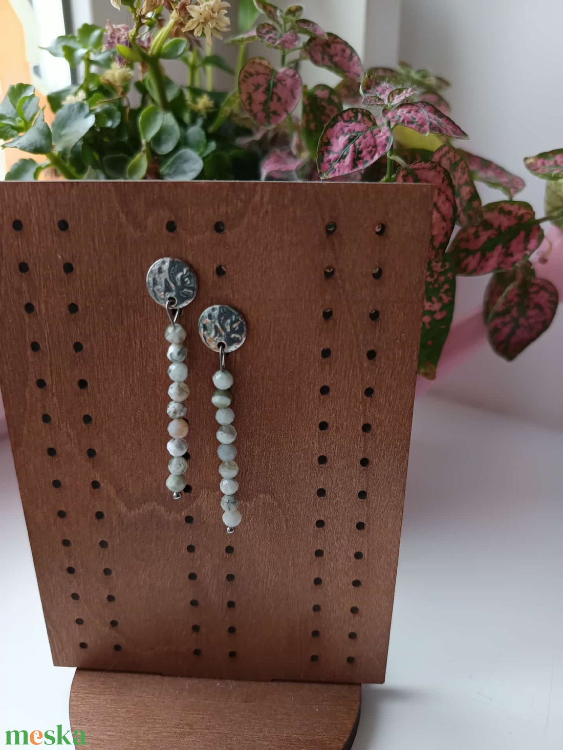 Statement Steel - White Stones Nr. 1 - ékszer - ékszerszett - Meska.hu