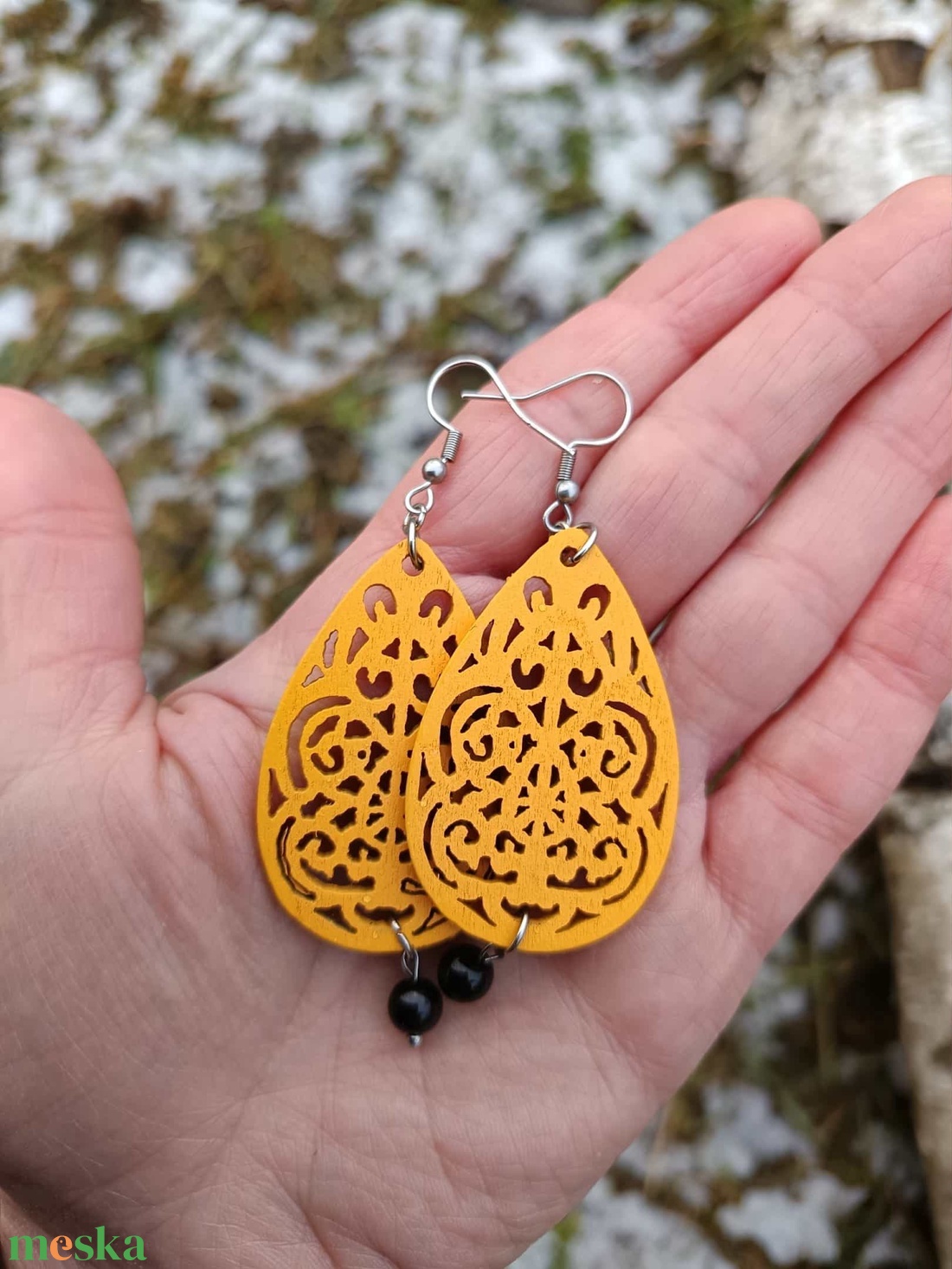 Statement Steel - Wood Nr. 12 - ékszer - ékszerszett - Meska.hu