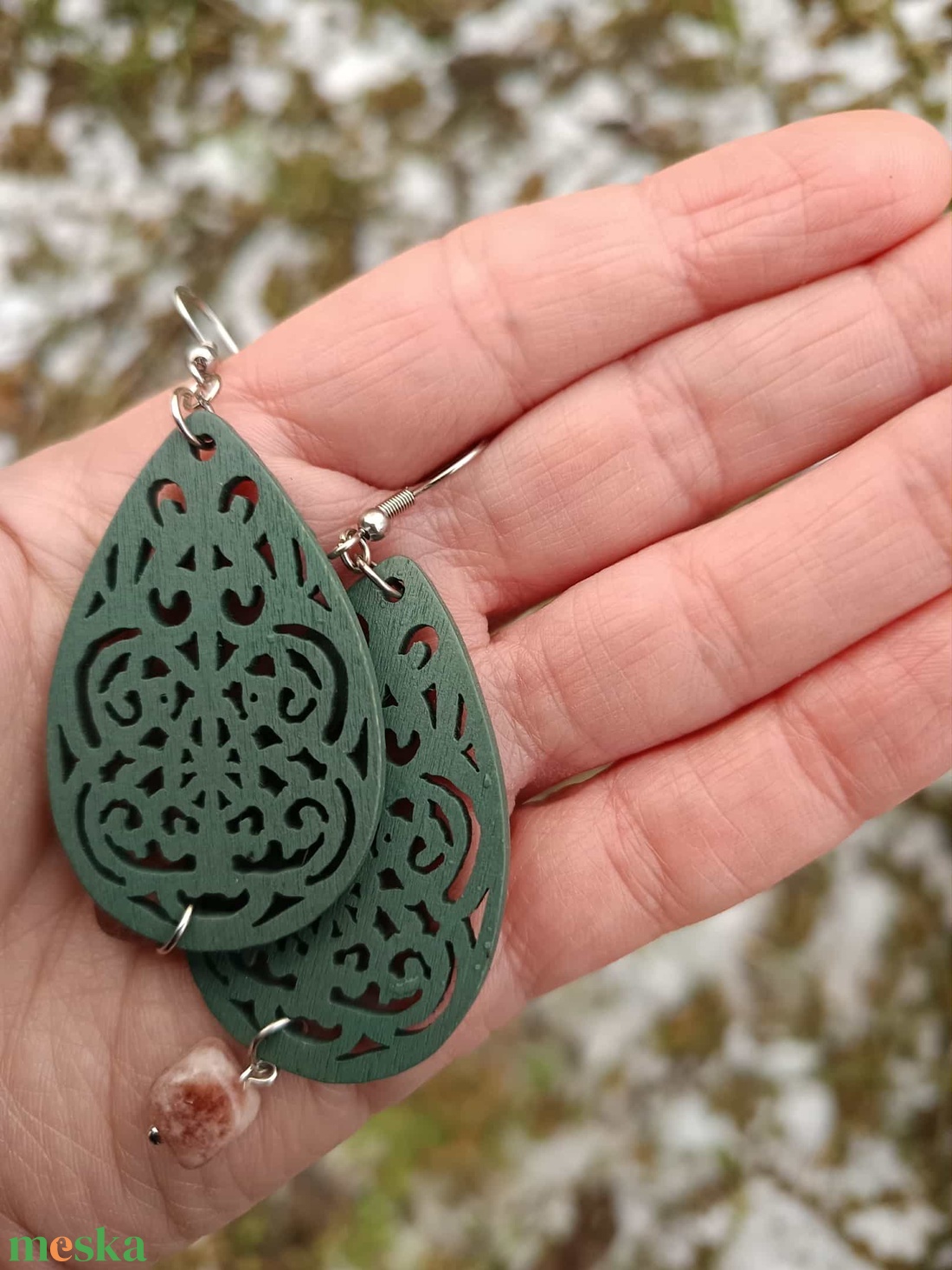 Statement Steel - Wood Nr. 13 - ékszer - ékszerszett - Meska.hu