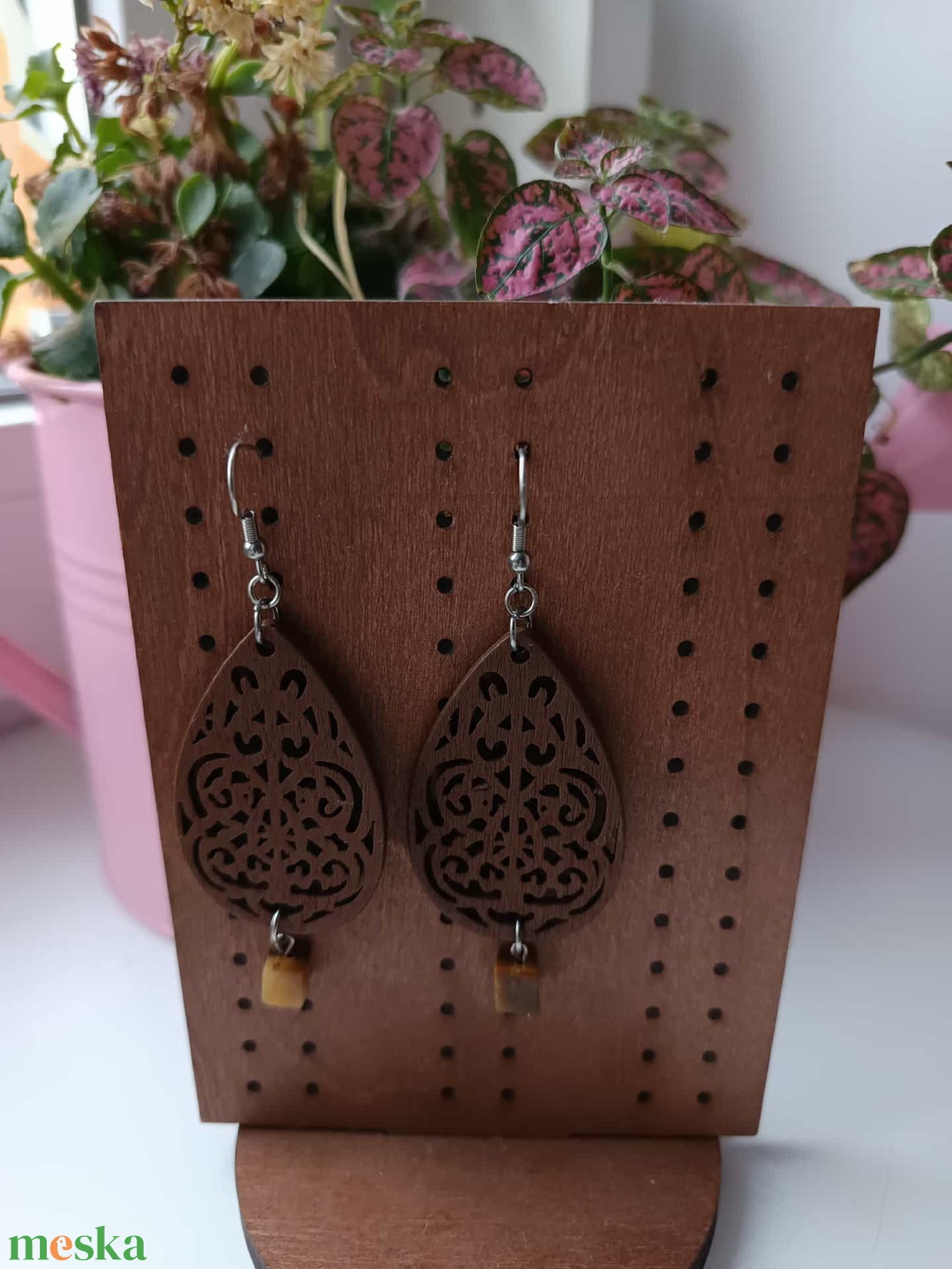 Statement Steel - Wood Nr. 15 - ékszer - ékszerszett - Meska.hu