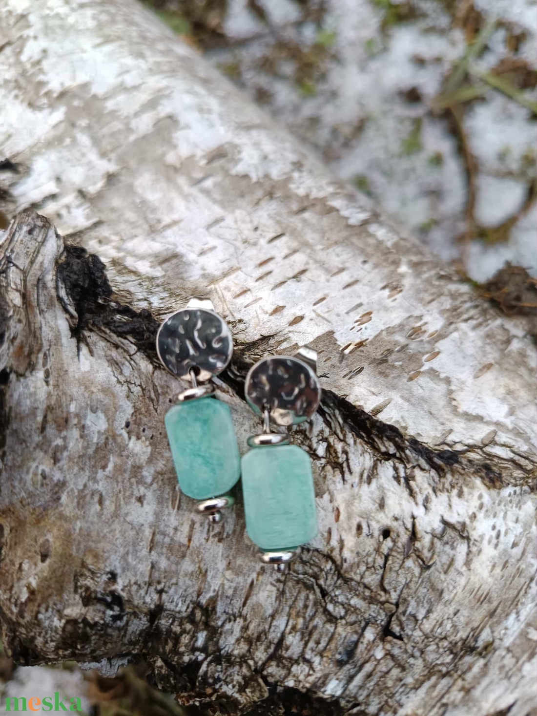 Statement Steel - Aquamarine Nr. 17 - ékszer - ékszerszett - Meska.hu