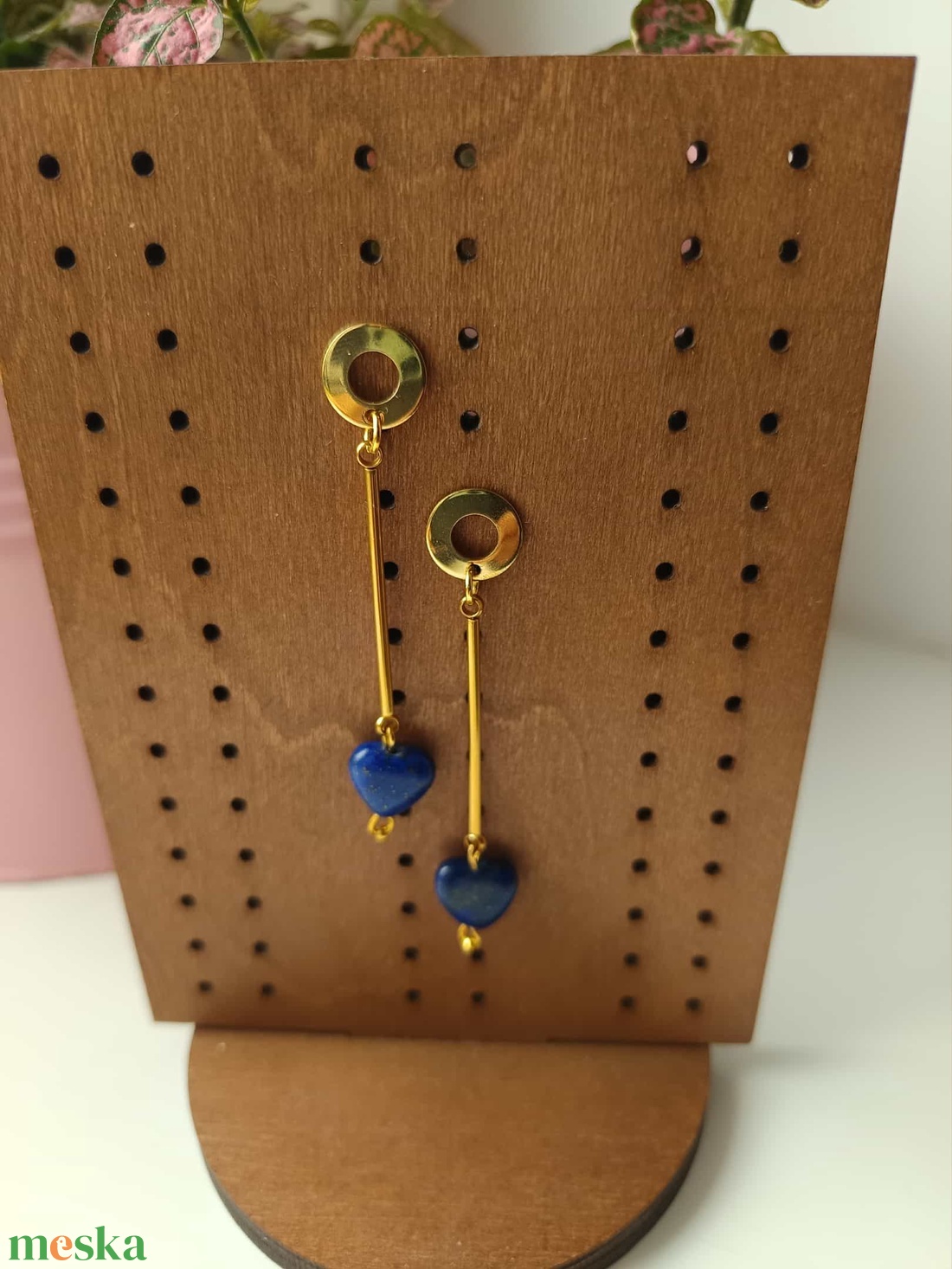 Essential 316L � Lapis lazuli No.30 - ékszer - fülbevaló - lógó fülbevaló - Meska.hu