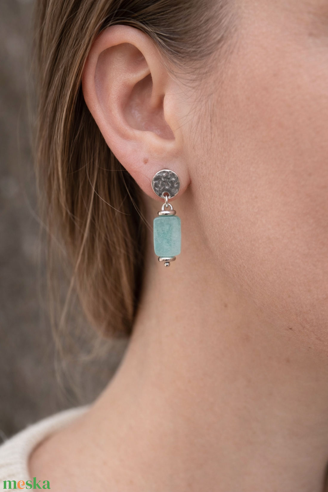 Statement Steel - Aquamarine Nr. 17 - ékszer - ékszerszett - Meska.hu