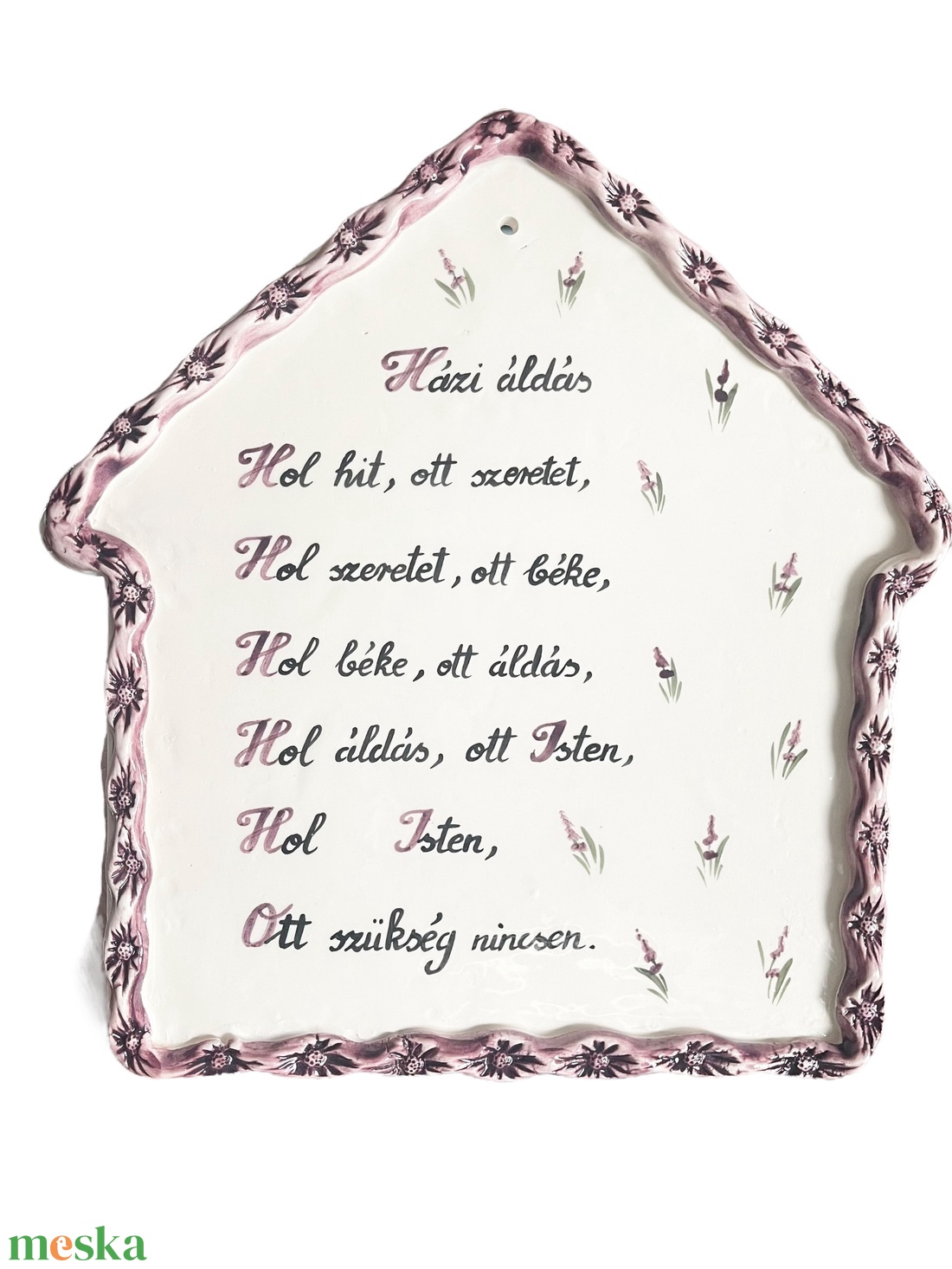Kerámia házi áldás - levendulás - otthon & életmód - vallás - házi áldás - Meska.hu Kerámia házi áldás - levendulás - otthon & életmód - vallás - házi áldás - Meska.hu