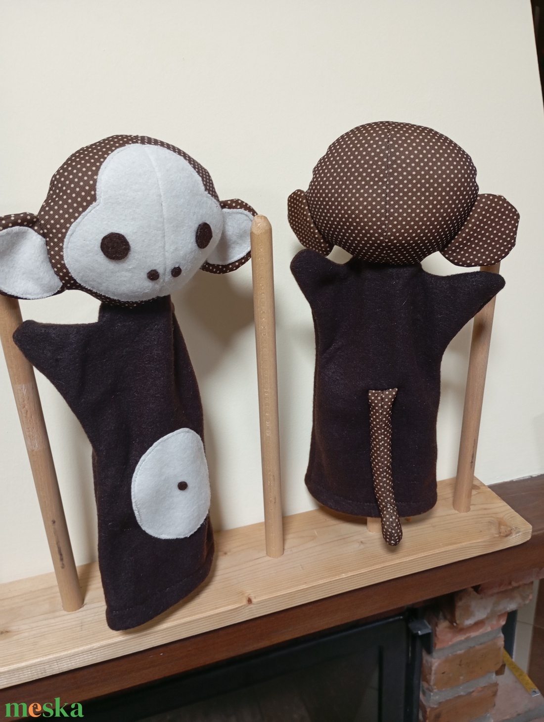 Báb, majom a Maki - játék & sport - bábok - kesztyűbáb - Meska.hu