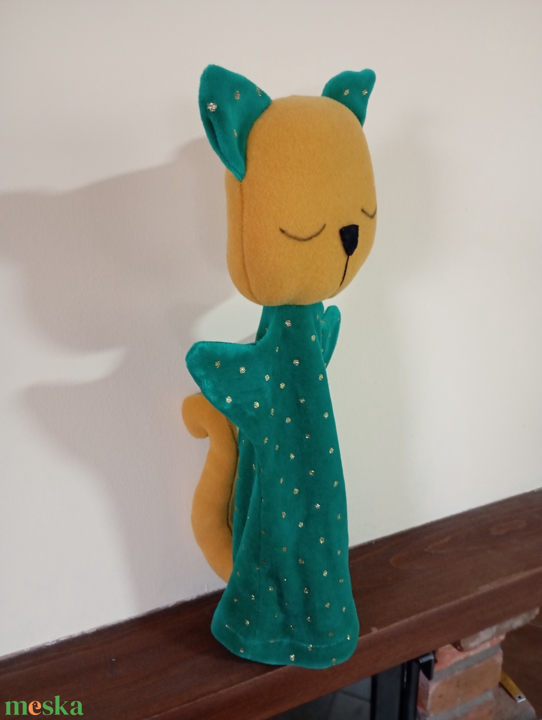 Báb Cirmi cica - játék & sport - bábok - kesztyűbáb - Meska.hu