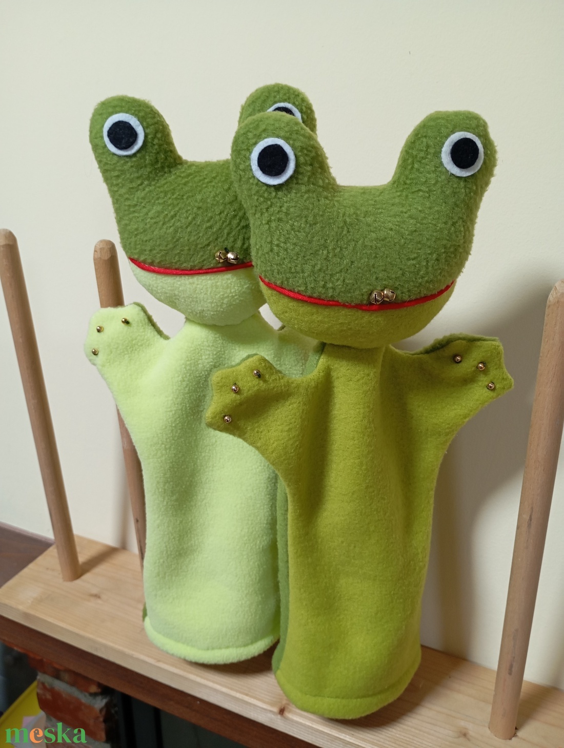 Báb, béka Breki - játék & sport - bábok - báb készlet - Meska.hu