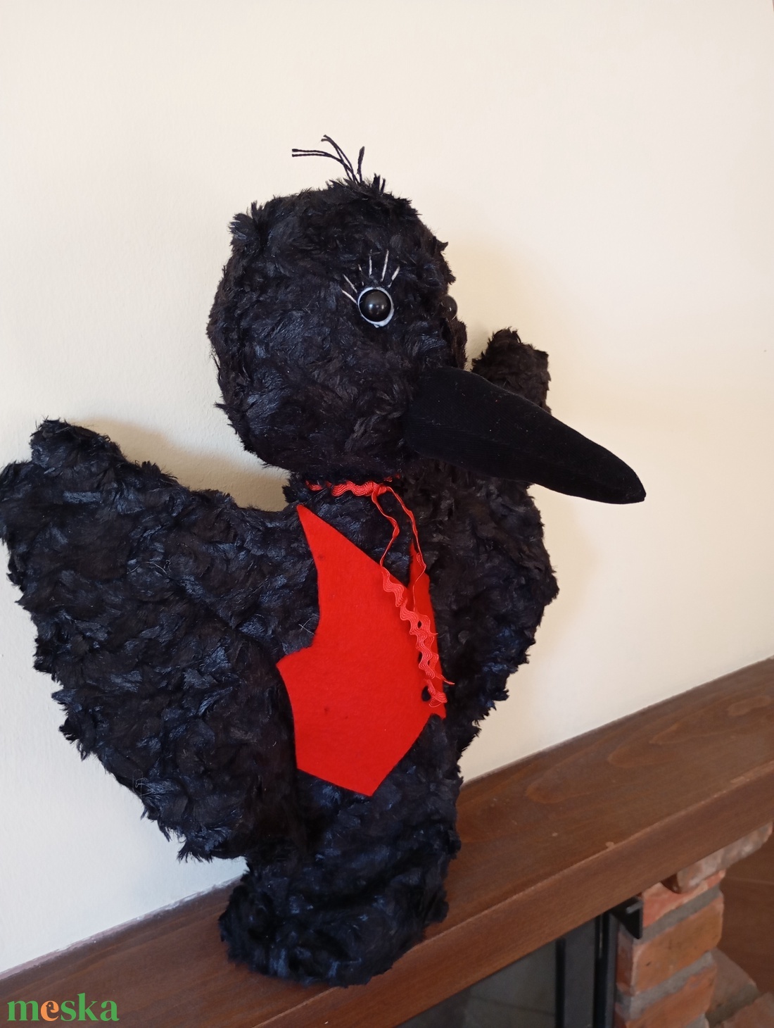 Báb varjú Viktor - játék & sport - bábok - kesztyűbáb - Meska.hu