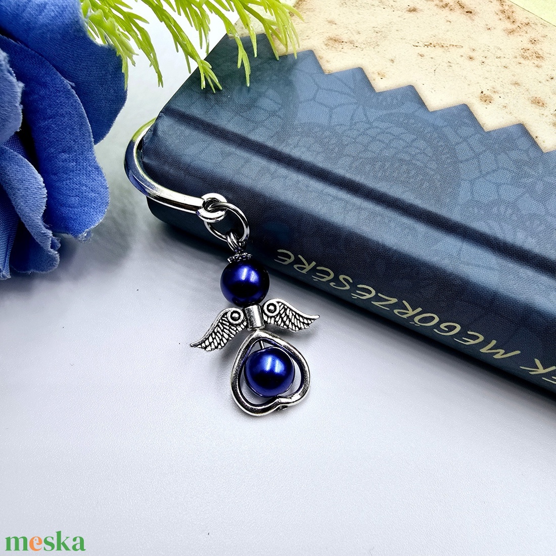 Angyalkás könyvjelző ajándékkártyán - Ajándék óvó néninek - könyv & zene - könyvjelző - Meska.hu