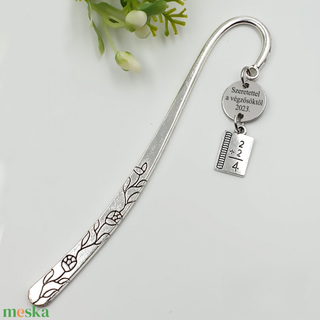 Matematika tanároknak ajándék - Gravírozott könyvjelző egyedi felirattal, jegyzetfüzet charmmal - könyv & zene - könyvjelző - Meska.hu