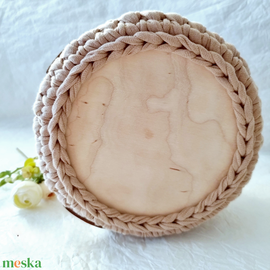 Horgolt maci tárolókosár egyedi felirattal. Ajándék gyerekeknek - baba - mama - babaszobabútor - játéktároló - Meska.hu