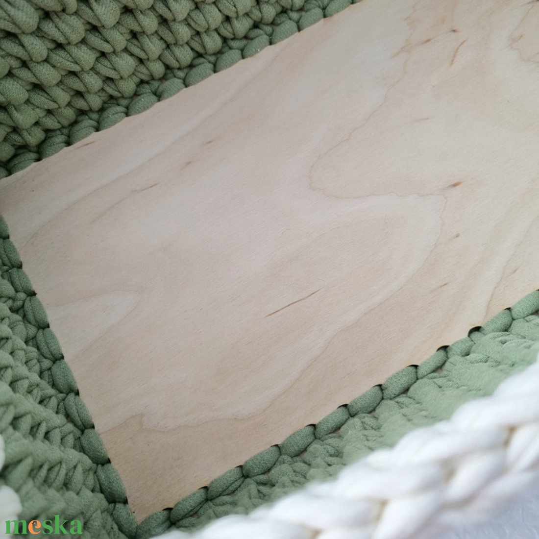 Horgolt tárolókosár egyedi felirattal. Ajándék anyák napjára - otthon & életmód - tárolás & rendszerezés - tárolókosár - Meska.hu