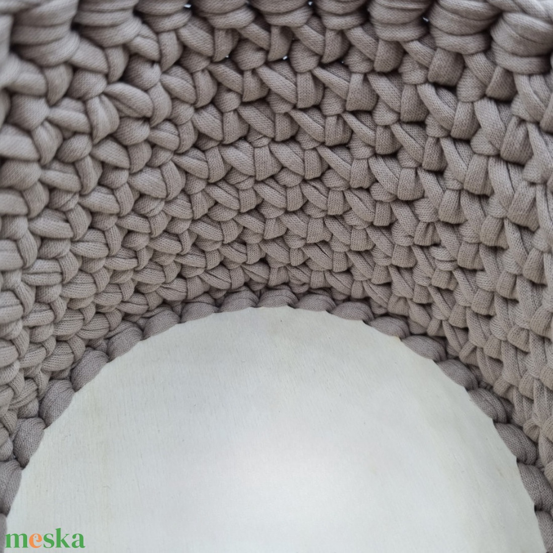 Horgolt tárolókosár egyedi felirattal. Ajándék anyák napjára - otthon & életmód - tárolás & rendszerezés - tárolókosár - Meska.hu