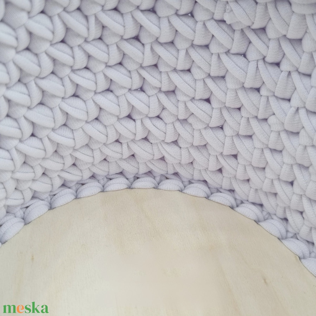 Horgolt tárolókosár egyedi felirattal. Ajándék anyák napjára - otthon & életmód - tárolás & rendszerezés - tárolókosár - Meska.hu