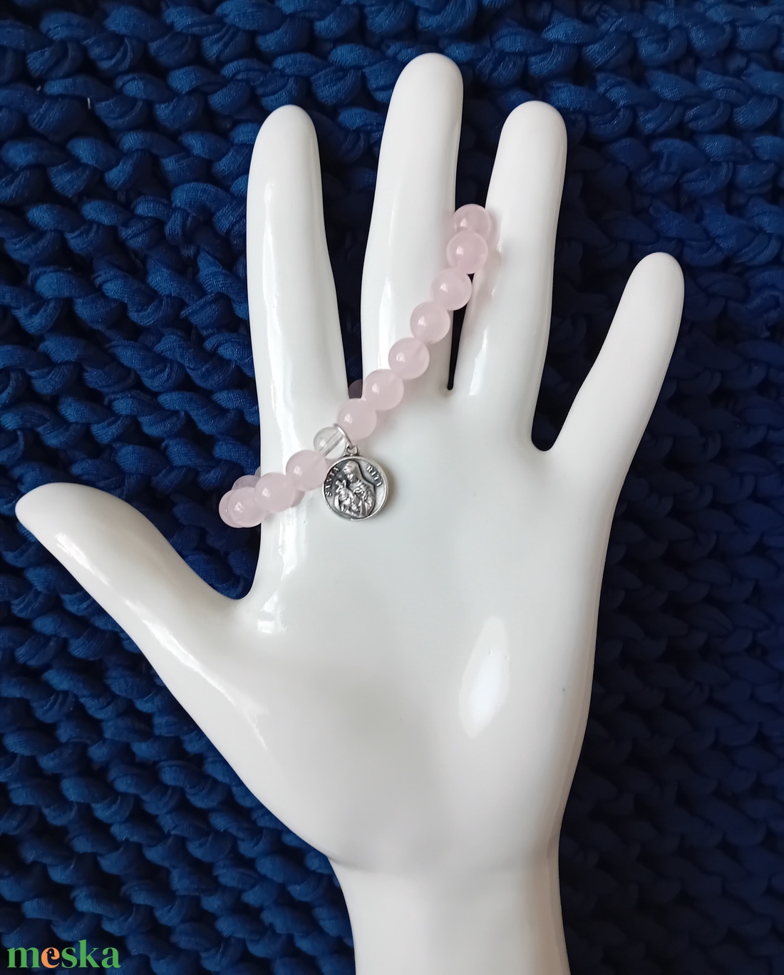 Szent Rita rózsafűzér-karkötő - ékszer - karkötő - ásványkarkötő - Meska.hu Szent Rita rózsafűzér-karkötő - ékszer - karkötő - ásványkarkötő - Meska.hu