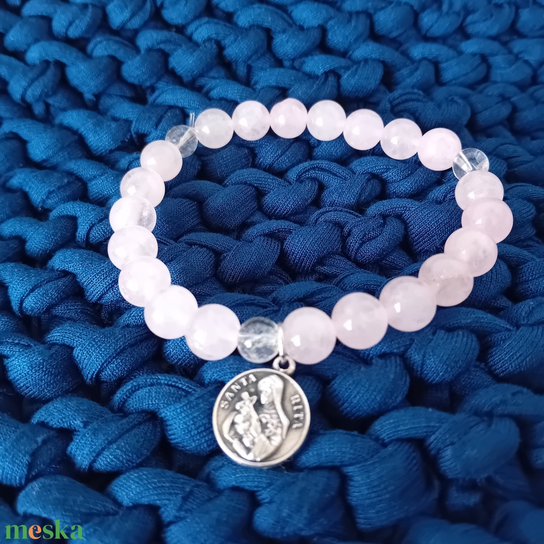 Szent Rita rózsafűzér-karkötő - ékszer - karkötő - ásványkarkötő - Meska.hu Szent Rita rózsafűzér-karkötő - ékszer - karkötő - ásványkarkötő - Meska.hu