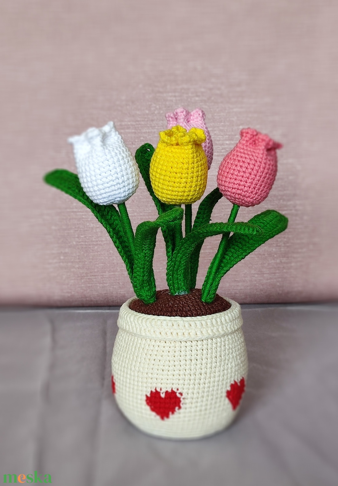 Cserepes tulipán - játék & sport - plüssállat & játékfigura - más figura - Meska.hu Cserepes tulipán - játék & sport - plüssállat & játékfigura - más figura - Meska.hu