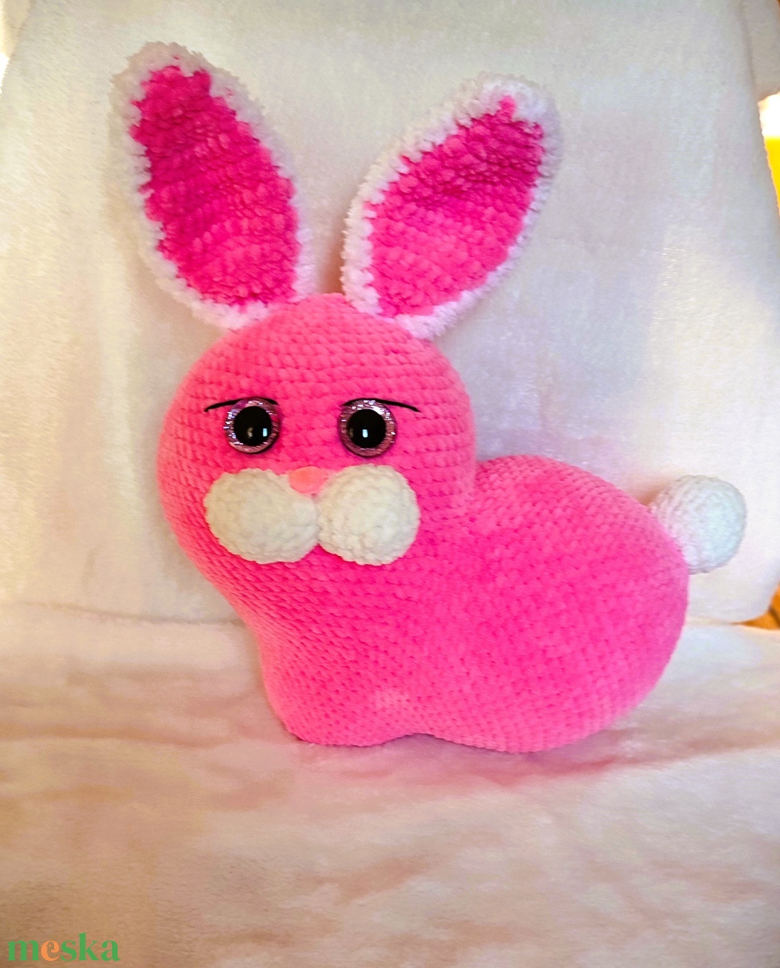Nyuszi párna - játék & sport - plüssállat & játékfigura - nyuszi - Meska.hu