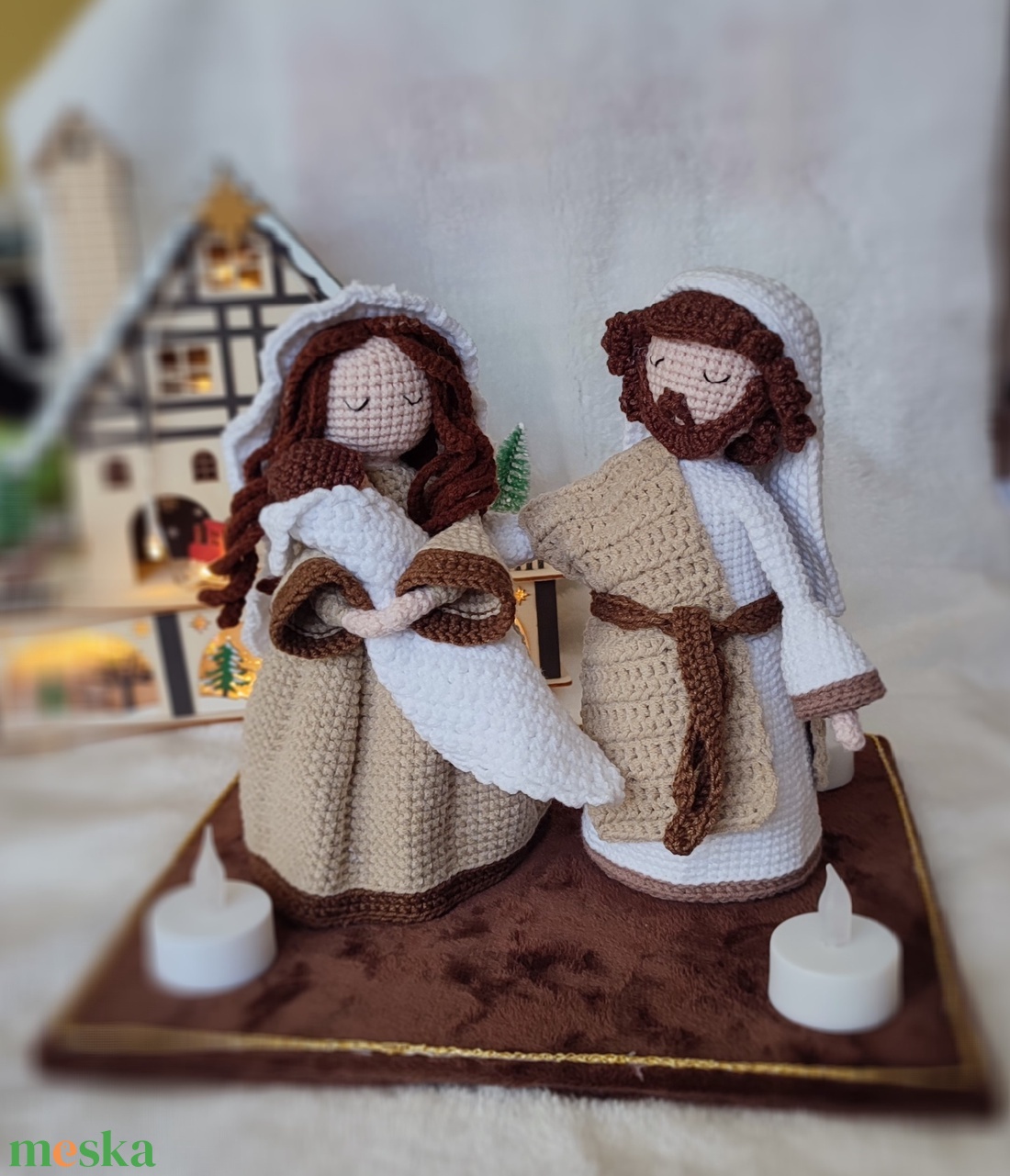 Szent Család - karácsony - adventi díszek - adventi asztaldísz - Meska.hu