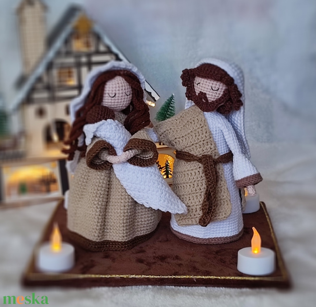 Szent Család - karácsony - adventi díszek - adventi asztaldísz - Meska.hu