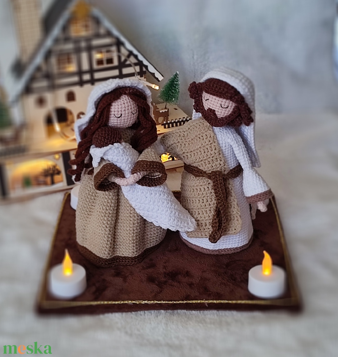 Szent Család - karácsony - adventi díszek - adventi asztaldísz - Meska.hu