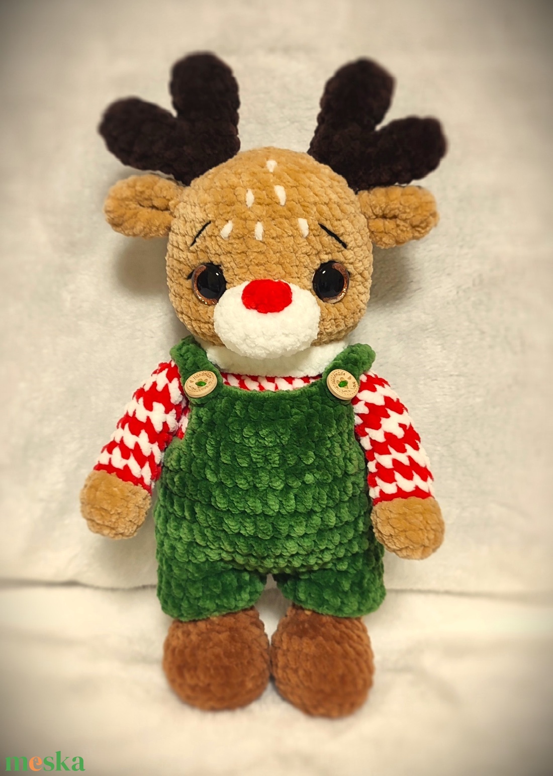 Oli a rénszarvas - játék & sport - plüssállat & játékfigura - plüss mesefigurák - Meska.hu