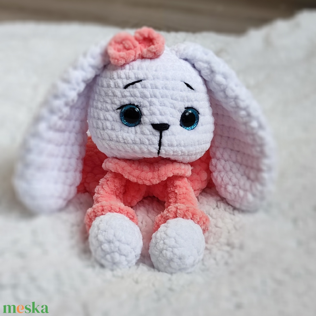 Nyuszi szundipajti - játék & sport - plüssállat & játékfigura - nyuszi - Meska.hu