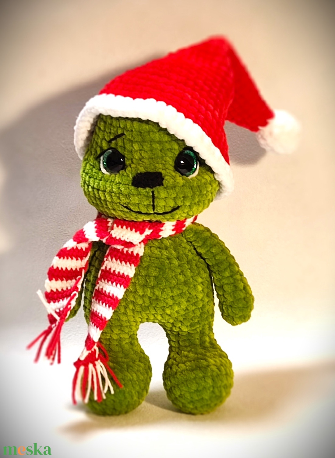 Horgolt baby Grincs - játék & sport - plüssállat & játékfigura - plüss mesefigurák - Meska.hu