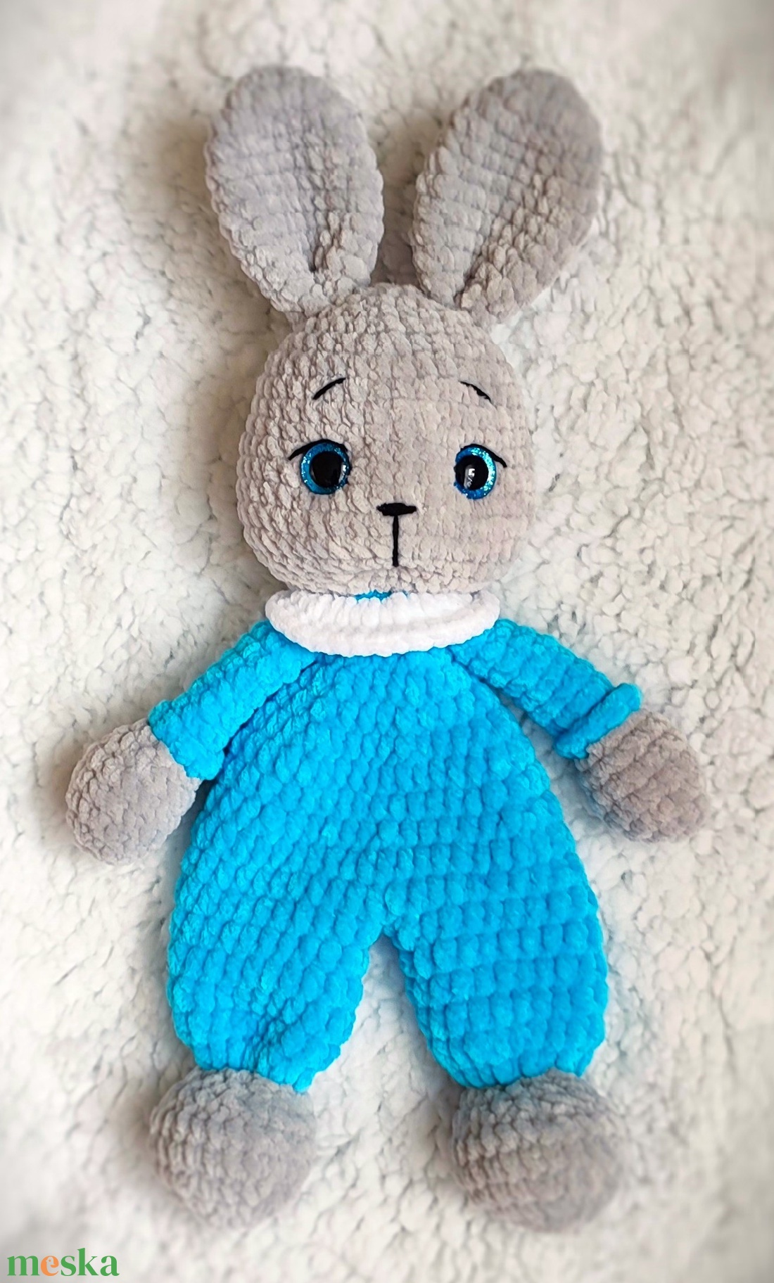 Nyuszi szundipajti - baba - mama - baba játékok - szundikendő, alvóka - Meska.hu