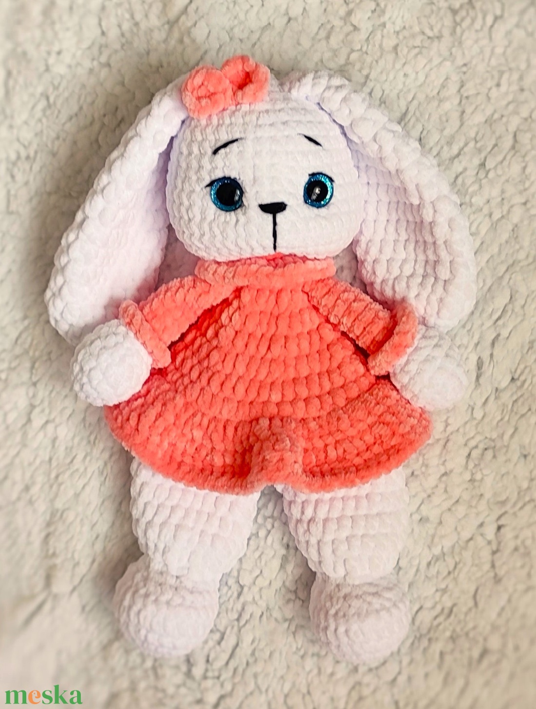 Nyuszi szundipajti - játék & sport - plüssállat & játékfigura - nyuszi - Meska.hu