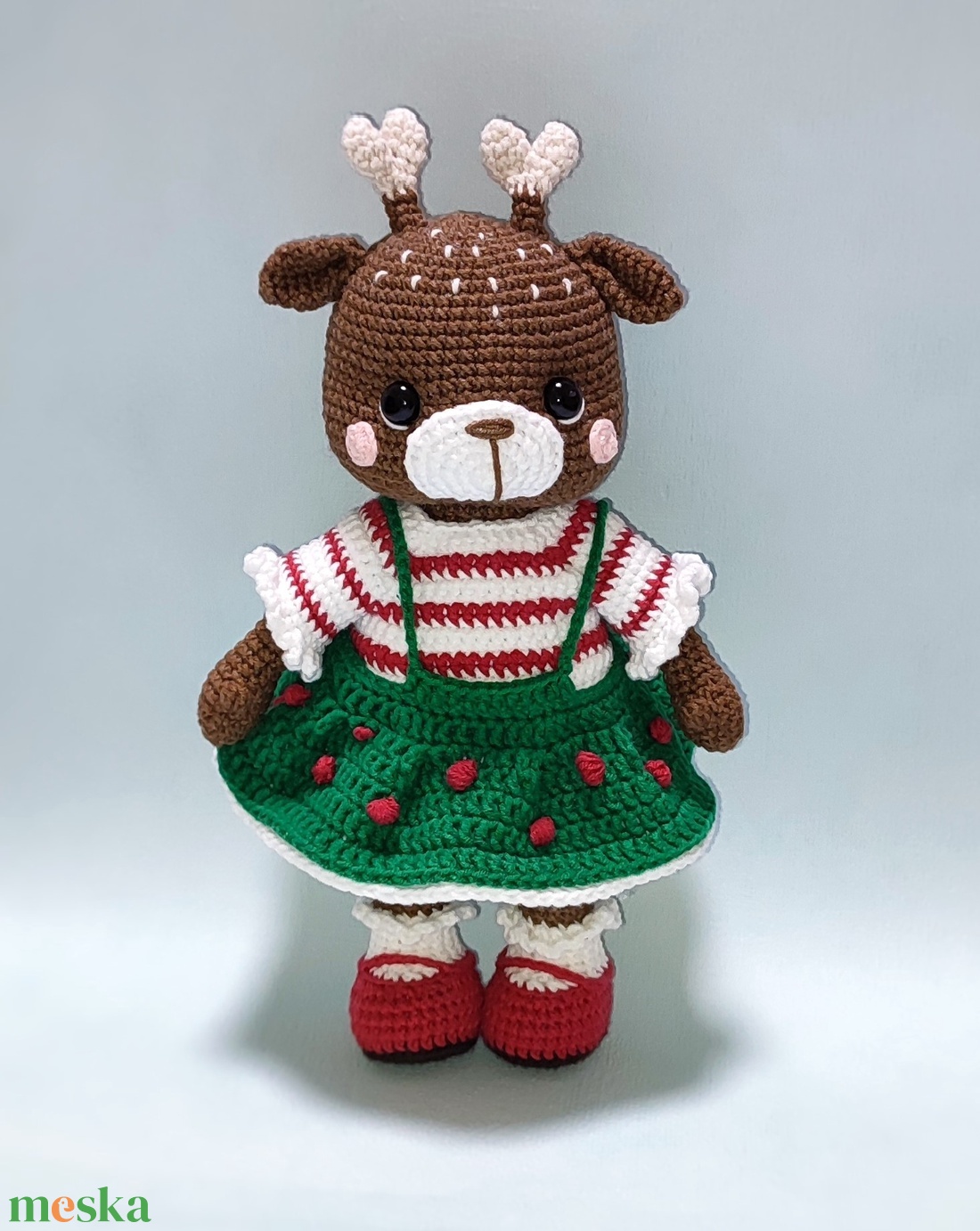 Horgolt őzike - játék & sport - plüssállat & játékfigura - plüss mesefigurák - Meska.hu