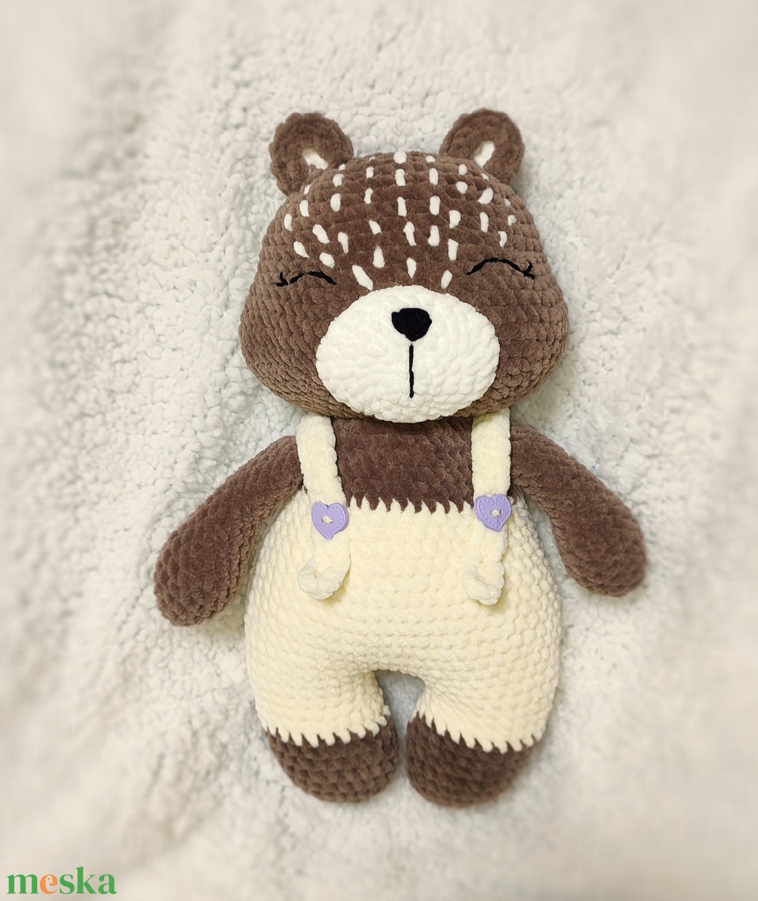 Horgolt plüss maci - játék & sport - plüssállat & játékfigura - maci - Meska.hu