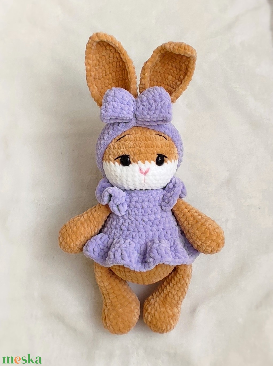 Horgolt plüss nyuszi - játék & sport - plüssállat & játékfigura - nyuszi - Meska.hu