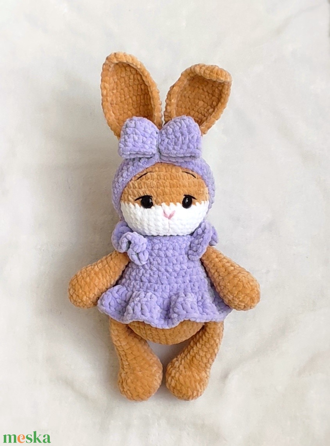 Horgolt plüss nyuszi - játék & sport - plüssállat & játékfigura - nyuszi - Meska.hu