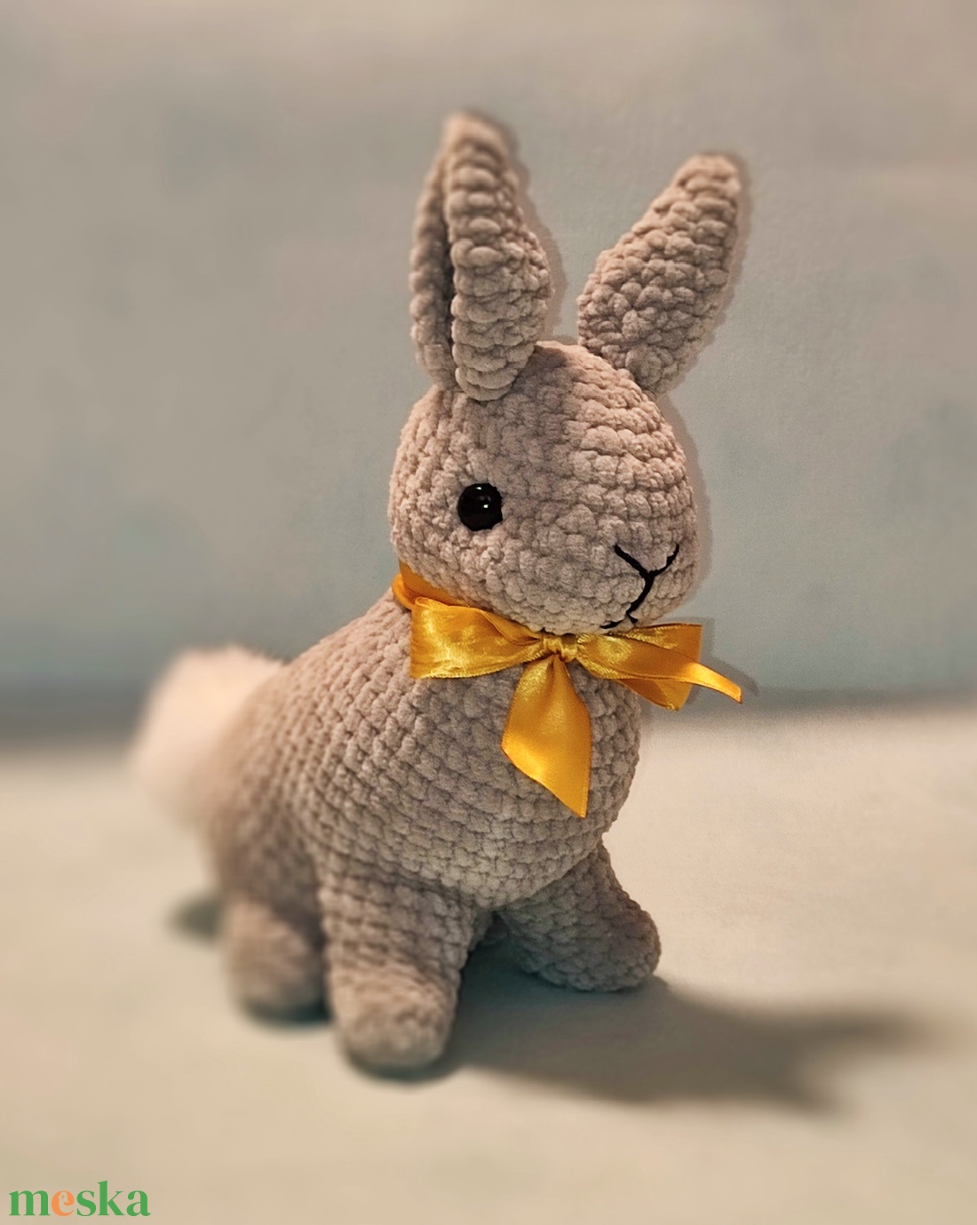 Horgolt plüss nyuszi - játék & sport - plüssállat & játékfigura - nyuszi - Meska.hu